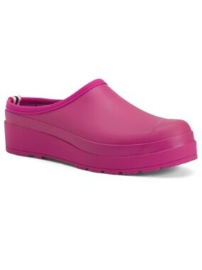 HUNTER Clogs Prismatic Pink Original Play Clogs Platform Waterproof NIB